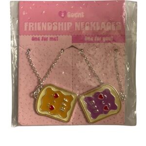 Friendship Necklaces with Peanut Butter and Jelly Charms